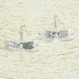 92512, DRAGONFLY METAL DANGLE EARRING