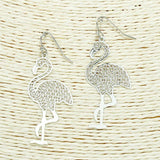 Flamingo Metal Dangle Earring - view 2