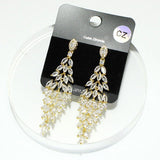 92532, CHANDELIER CUBIC ZIRCONIA EARRING, WEDDING, BRIDAL, PROM