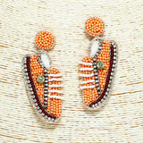 93566, SNEAKERS SEED BEAD EARRING