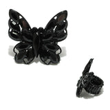 93588, BUTTERFLY RHINESTONE STRETCH RING