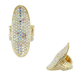 93590, PAVE RHINESTONE HIGH STRETCH RING