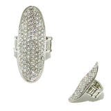 93590, PAVE RHINESTONE HIGH STRETCH RING