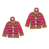 93610, PEARL ACCENT SWEATER SEED BEAD EARRING