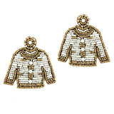 93610, PEARL ACCENT SWEATER SEED BEAD EARRING