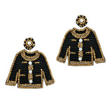 93610, PEARL ACCENT SWEATER SEED BEAD EARRING