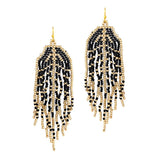 93614, FRINGE SEED BEAD DROP EARRING