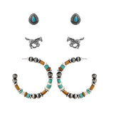 Western Horse Stud Earring SET