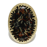 93623, CHUNKY OVAL CELLULOID ACETATE BANGLE BRACELET
