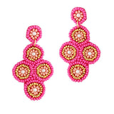 93632, GEOMETRIC SEED BEAD EARRING