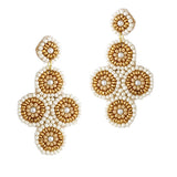 93632, GEOMETRIC SEED BEAD EARRING