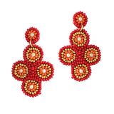 93632, GEOMETRIC SEED BEAD EARRING