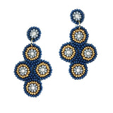 93632, GEOMETRIC SEED BEAD EARRING
