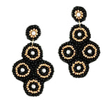 93632, GEOMETRIC SEED BEAD EARRING