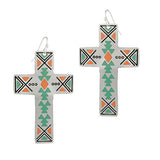 93635, WESTERN CROSS METAL EARRING, RELIGIOUS