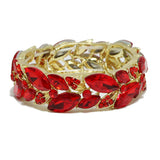 93673, MARQUISE RHINESTONE ACCENT STRETCH BRACELET, WEDDING, BRIDAL, PROM