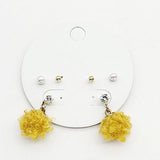 93713, 14K GOLD DIPPED THREAD BALL STUD EARRING SET