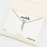 93725, 14K GOLD DIPPED DAINTY ANGEL WING PENDANT NECKLACE