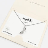 93728, 14K GOLD DIPPED HIGH HEEL SHOE CZ PENDANT NECKLACE