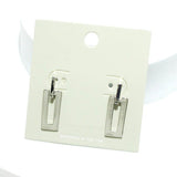 Geometric Rectangle Metal Post Earring