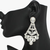 93741, RHINESTONE EVENING EARRING, WEDDING, BRIDAL, PROM