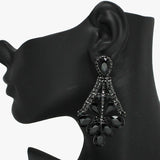 93741, RHINESTONE EVENING EARRING, WEDDING, BRIDAL, PROM