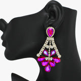 93741, RHINESTONE EVENING EARRING, WEDDING, BRIDAL, PROM