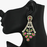 93741, RHINESTONE EVENING EARRING, WEDDING, BRIDAL, PROM