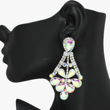 93741, RHINESTONE EVENING EARRING, WEDDING, BRIDAL, PROM