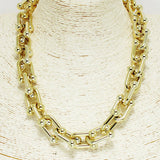 93755, BALL END LINK PLASTIC CHAIN NECKLACE