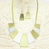 93757, GEOMETRIC METAL SLIDE NECKLACE