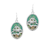 Dolphin Glitter Lucite Stone Earring
