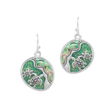SEA Turtle Glitter Lucite Stone Earring
