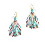 93773, FRINGE SEED BEAD EARRING