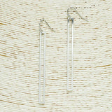 CUT OUT Long Rectangle Dangle Earring - view 2