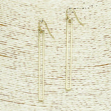 CUT OUT Long Rectangle Dangle Earring