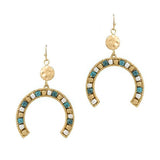 Western Squash Blossom Nugget Bead Earring