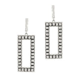 Rectangle Nugget Bead Earring