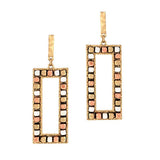 Rectangle Nugget Bead Earring - view 2