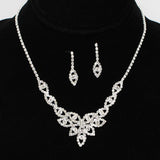 93900, PAVE RHINESTONE EVENING NECKLACE, WEDDING, BRIDAL, PROM