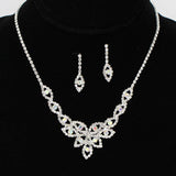 93900, PAVE RHINESTONE EVENING NECKLACE, WEDDING, BRIDAL, PROM