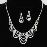93901, PAVE RHINESTONE EVENING NECKLACE