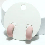 Rubber Coated Post Earring - view 2