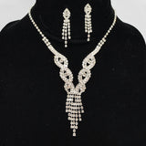 93930, PAVE RHINESTONE EVENING NECKLACE, WEDDING, BRIDAL, PROM