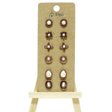 Western Concho Accent Stud Earring SET - view 2