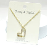 Pave Heart Pendant Necklace, Valentine's DAY - view 2