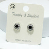 93978, DAINTY CUBIC ZIRCONIA STUD EARRING