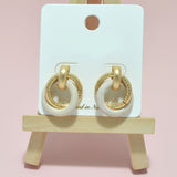 Wood Accent Double Round Earring - view 7