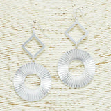 Geometric Metal Dangle Earring