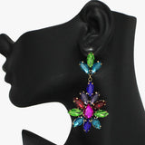 94028, MARQUISE RHINESTONE ACCENT EARRING, WEDDING, BRIDAL, PROM